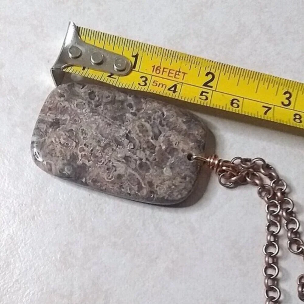 BIG! Bold + Chunky Men's Jasper Pendant - Desert Sage Camouflage Camo Pattern